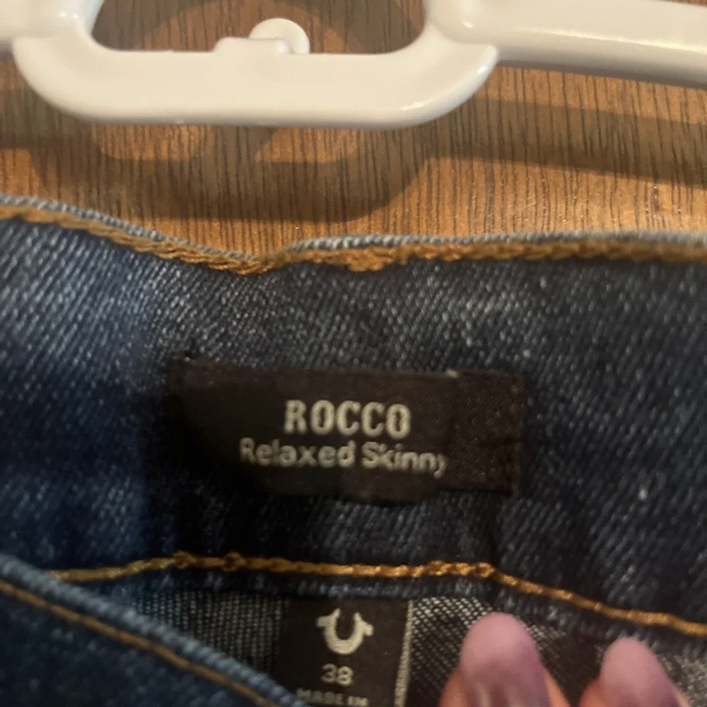 True Religion Rocco Flap Blue Jeans Skinny - Dark‎ Shivering Wash 38x32